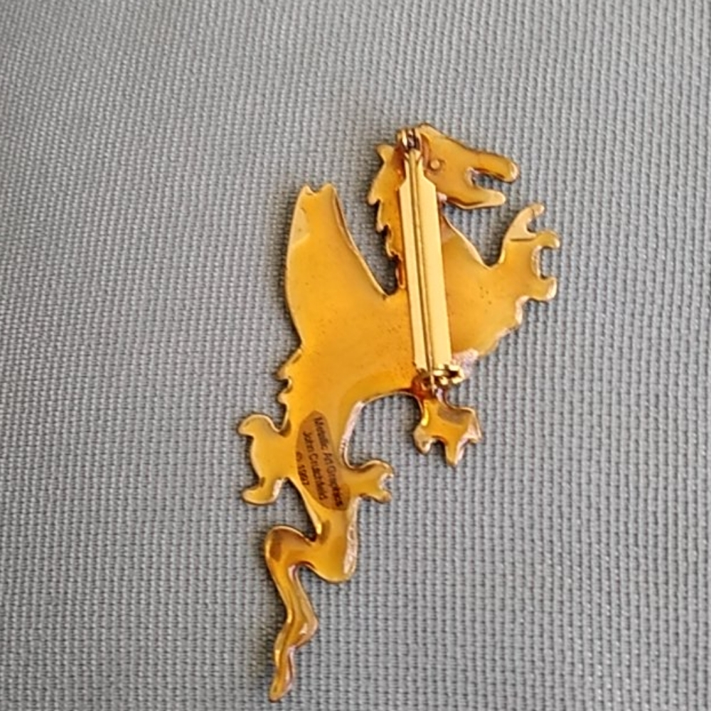 DRAGON PIN AND EARRINGS - Picture 2 of 8